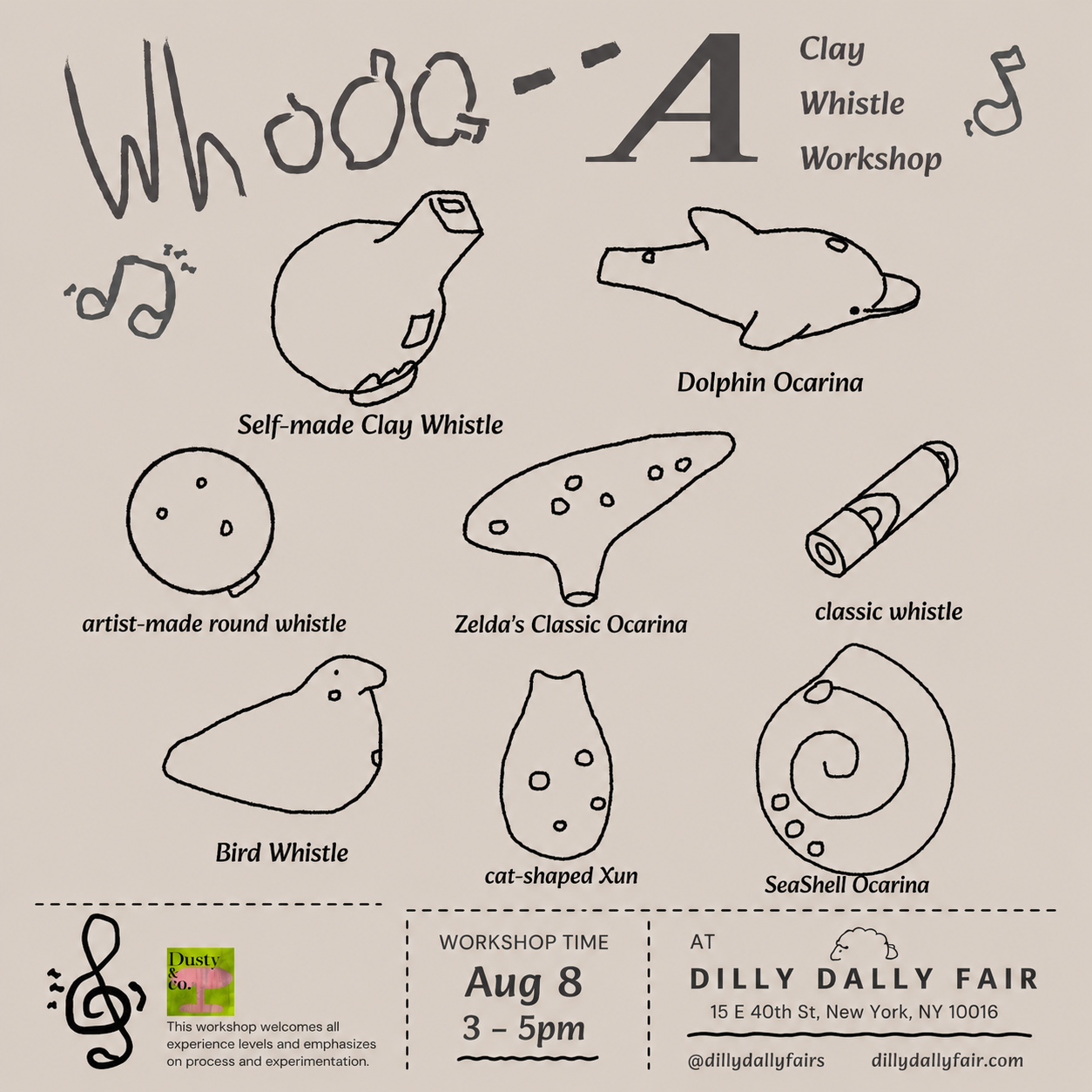 Clay Whistle Workshop